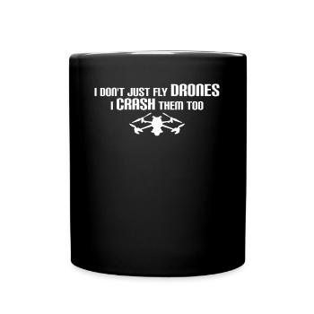 FPV Drone Crash Drones quadricoptères - Mug uni - noir - Devant