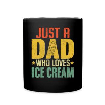 Eis Papa Frozen Dessert Retro Eis am Stiel - Tasse einfarbig - Schwarz - Vorne