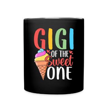 Gigi De La Douce Douce Drôle Glace Mamie - Mug uni - noir - Devant