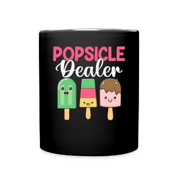 Distributeur de sucettes glacées Ice Pop Dessert glacé Funny Ice - Mug uni - noir - Devant