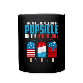 Tu me fais fondre comme une sucette glacée le 4 - Mug uni - noir - Devant