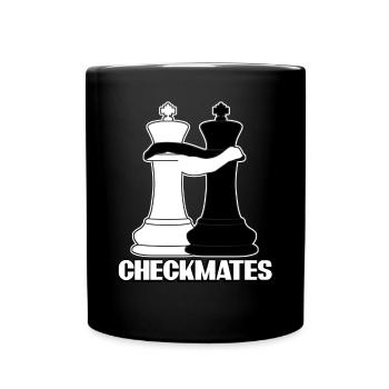 Chess Player Chess Pieces - Tasse einfarbig - Schwarz - Vorne