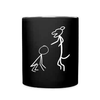 Enseignement canin Humain - Mug uni - noir - Devant
