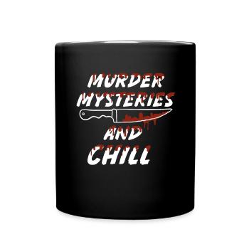 Murder Mystery Dinner plays the victim - Full Colour Mug - black - Front