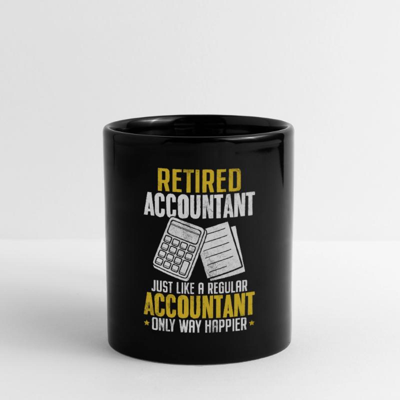 Comptable à la retraite Drôle de comptable Comptable Mug uni