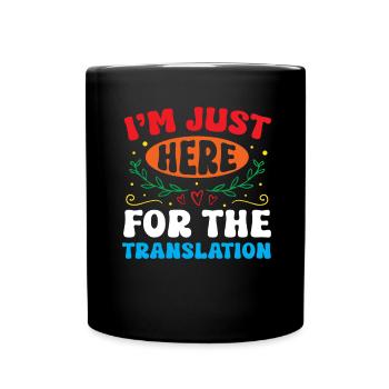 Professeur d’ASL Langue des signes américaine - Mug uni - noir - Devant
