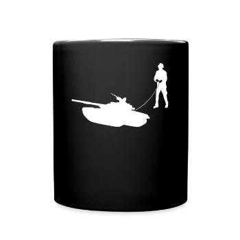 Tanks MBT Tank Driver Tank Combat - Tasse einfarbig - Schwarz - Vorne