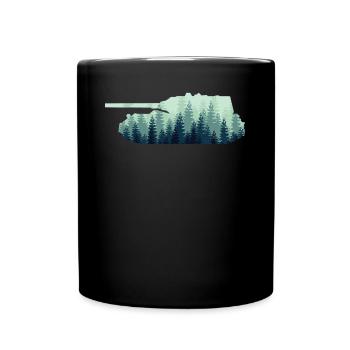 Conducteur de char de combat - Mug uni - noir - Devant