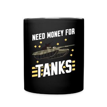 Conducteur de char de combat - Mug uni - noir - Devant