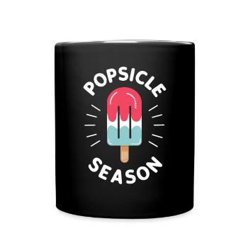 Popsicle Season Ice Pop Funny Popsicle Frozen - Mug uni - noir - Devant