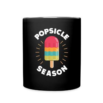 Saison des sucettes glacées Drôle Glace Popsicle Été gelé - Mug uni - noir - Devant