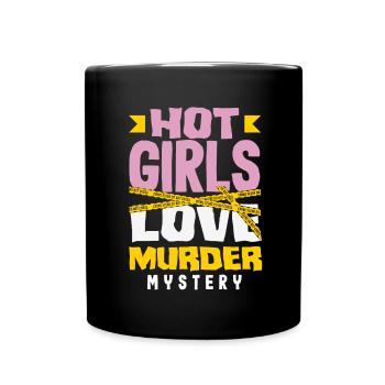 Murder Mystery Dinner, Murder Mystery Dinner - Full Colour Mug - black - Front