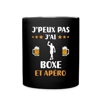 I can't I boxed man aperitif humor gift - Full Colour Mug - black - Front