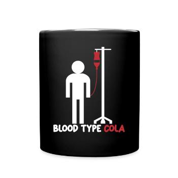 Cola Lemonade Softdrinks Softdrink - Tasse einfarbig - Schwarz - Vorne