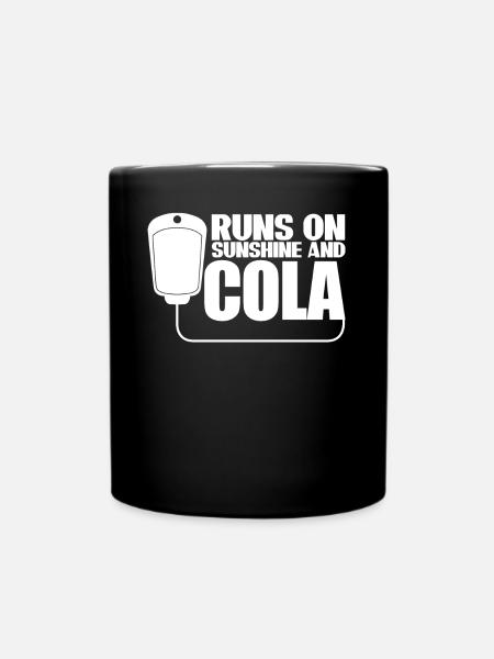 Cola Softdrinks Lemonade - Tasse einfarbig - Schwarz