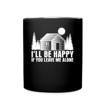 Grumpy Misanthrope Misanthropist - Tasse einfarbig - Schwarz - Vorne