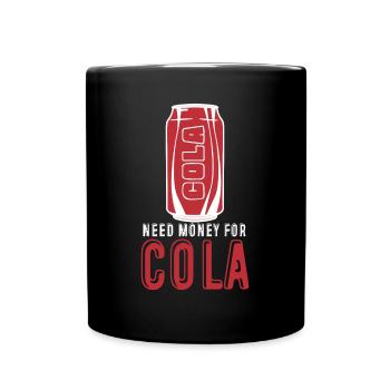 Cola Lemonade Softdrinks - Tasse einfarbig - Schwarz - Vorne