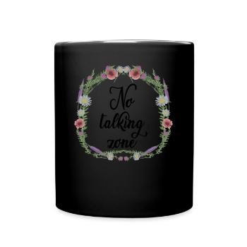 Flowers Misanthropist Misanthrope Grumpy - Tasse einfarbig - Schwarz - Vorne