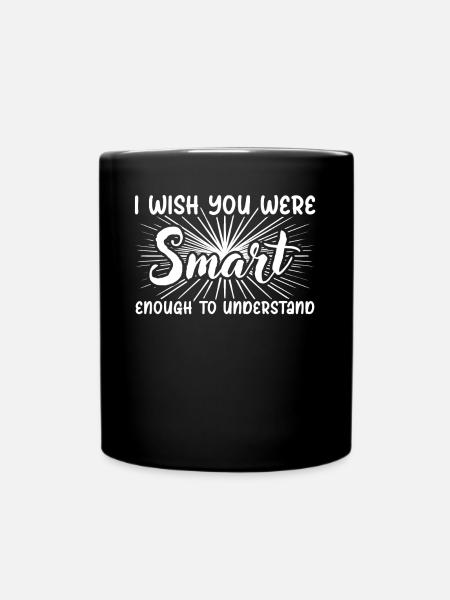 Grumpy Middle Finger Misanthrope - Tasse einfarbig - Schwarz