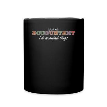 AccountingMeme Bookkeeping Accountant - Full Colour Mug - black - Front