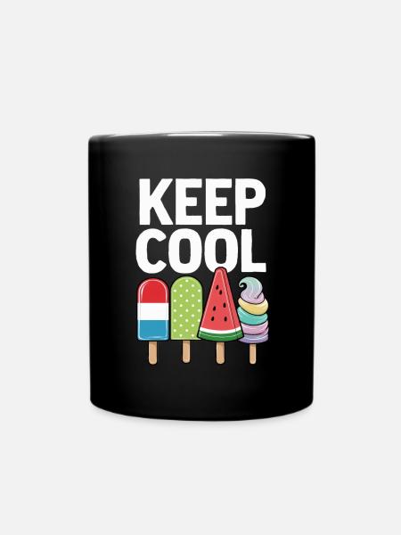 Keep Cool Popsicle Dessert d’été Funny Ice Cream - Mug uni - noir