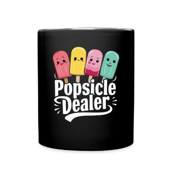 Popsicle Dealer Funny Summer Snacks Ice Popsicles - Full Colour Mug - black - Front