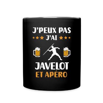 I can't I have Javelin Aperitif Humor Geschenk - Tasse einfarbig - Schwarz - Vorne
