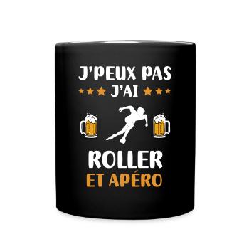 I can't I Roller Aperitif Humor Geschenk - Tasse einfarbig - Schwarz - Vorne