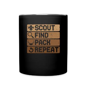 Scale Hunting Scale Hunter Hunting - Full Colour Mug - black - Front