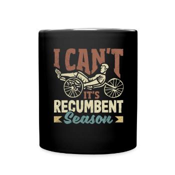 Funny Bike Sport Cycling Recumbent Bike - Tasse einfarbig - Schwarz - Vorne