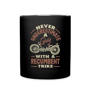 Funny Bike Sport Cycling Recumbent Bike - Tasse einfarbig - Schwarz - Vorne