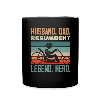 Funny Bike Sport Cycling Recumbent Bike - Tasse einfarbig - Schwarz - Vorne