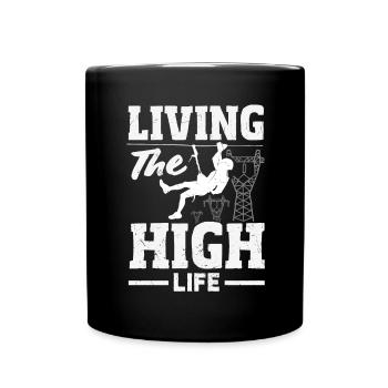 Tower Climber Technician Tower Worker - Full Colour Mug - black - Front