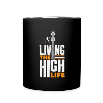 Tower Climber Technician Tower Worker - Full Colour Mug - black - Front