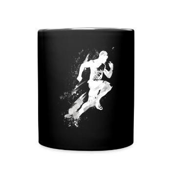 Leichtathletik Leichtathletikspiele - Tasse einfarbig - Schwarz - Vorne