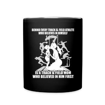 Leichtathletik Leichtathletikspiele - Tasse einfarbig - Schwarz - Vorne
