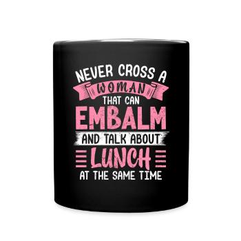 funéraire drôle funéraire dames embaumement morgue - Mug uni - noir - Devant