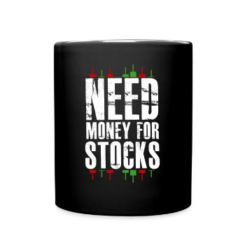 Trader Stocks Stock exchange Capitalism - Full Colour Mug - black - Front