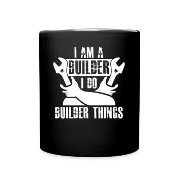 Gardien de route Constructeur de routes - Mug uni - noir - Devant