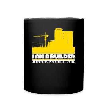 Chantier de construction - Mug uni - noir - Devant