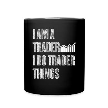 Stocks Stock exchange Capitalism Trader - Full Colour Mug - black - Front