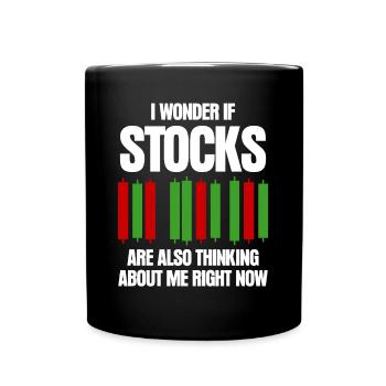 Capitalism Stocks Stock exchange Trader - Full Colour Mug - black - Front