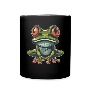 Frogs Catch Frog Hunter Frog Catcher - Full Colour Mug - black - Front