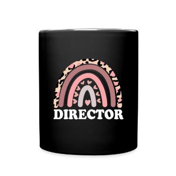 Regisseur Boho Rainbow Funny Filmemacher Regisseur - Tasse einfarbig - Schwarz - Vorne