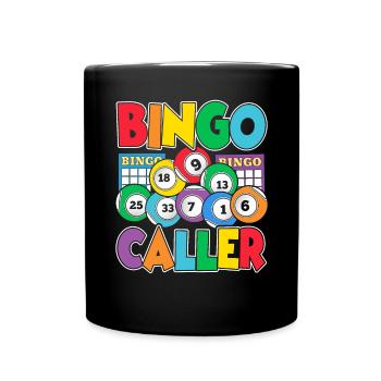 Bingo Caller Drôle Joueur Casino Holler Bingo - Mug uni - noir - Devant