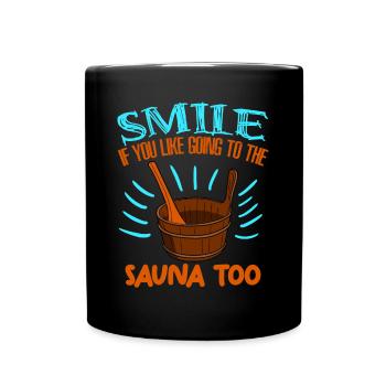 Sauna Joke Spa Thermes Bien-être - Mug uni - noir - Devant