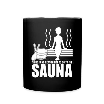 Sauna Spa Thermes Bien-être - Mug uni - noir - Devant