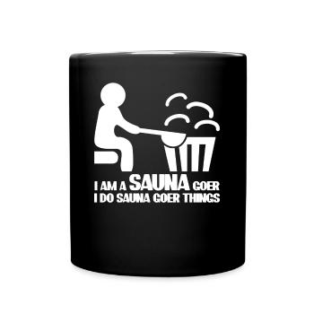 Sauna Spa Bien-être - Mug uni - noir - Devant