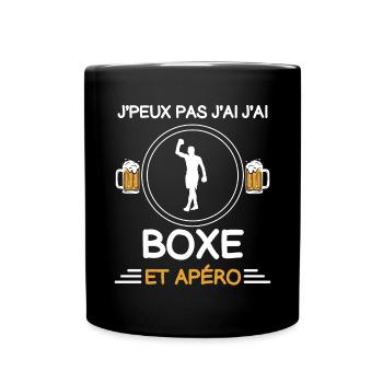 I can't I boxed man aperitif boxer - Full Colour Mug - black - Front
