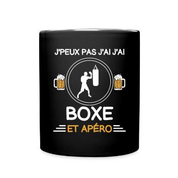 I can't I boxed aperitif boxer - Full Colour Mug - black - Front